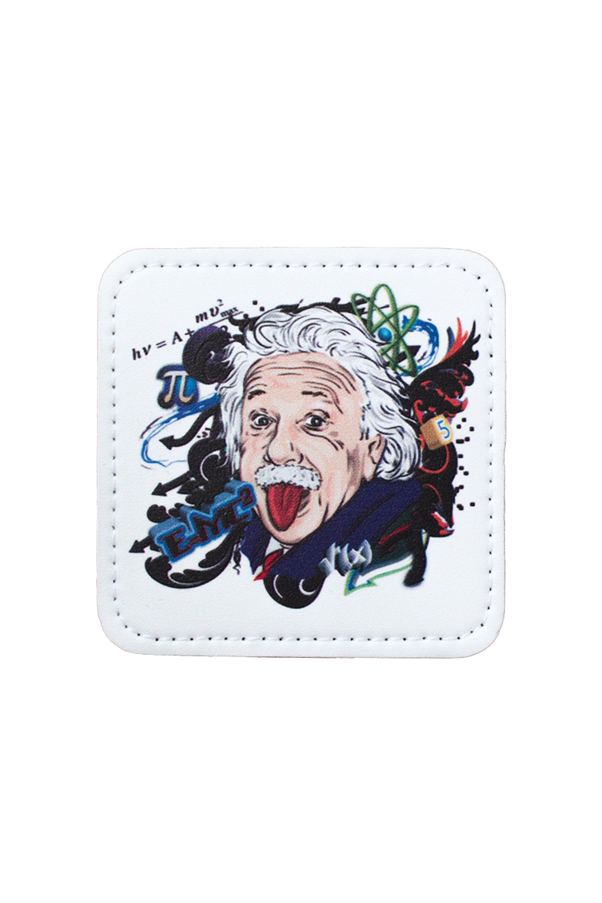 Einstein Model 7x7 cm Trucker Şapka Uyumlu Patch Arma