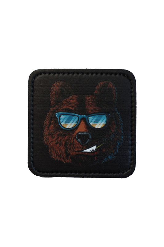 Gözlük Model 7x7 cm Trucker Şapka Uyumlu Patch Arma