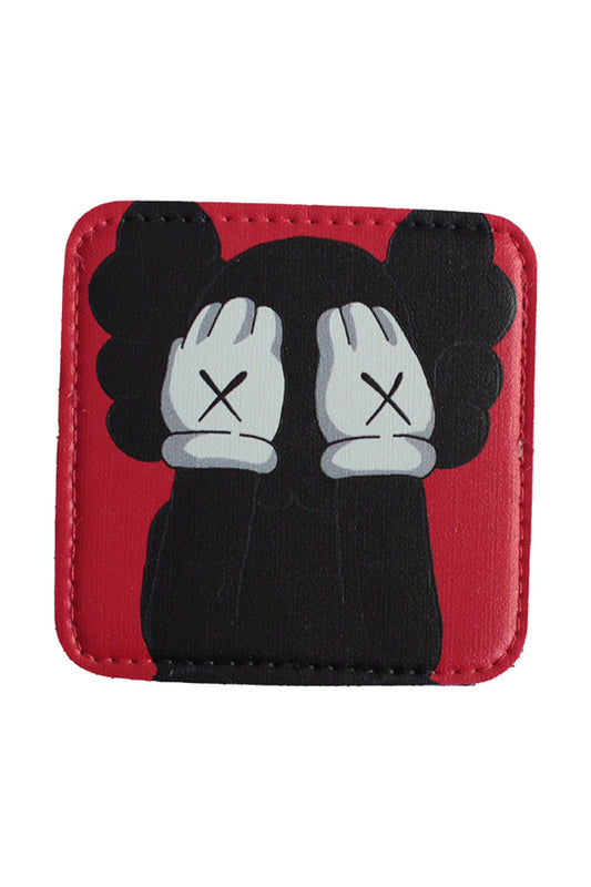 Kaws Kırmızı Model 7x7cm Şapka Uyumlu Patch